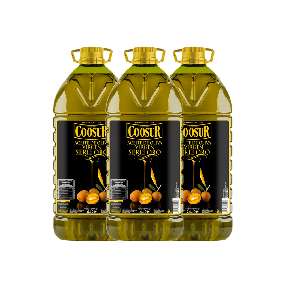 Kit de 3 – Aceite de oliva virgen oro 5L