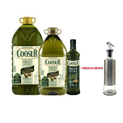 Kit de 3 – Garrafas de Aceite de Oliva Virgen: 5 L, 3 L y 750 ml