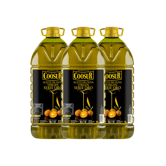 Kit de 3 – Aceite de oliva virgen oro 5L